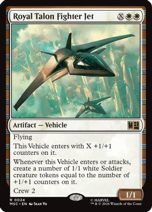 Royal Talon Fighter Jet (Surge Foil) (MSC-024) - Commander: Marvel Super Heroes Foil | Grognard Games