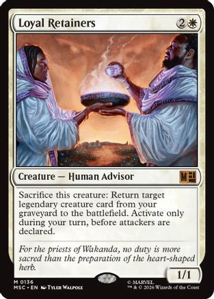 Loyal Retainers (Surge Foil) (MSC-136) - Commander: Marvel Super Heroes Foil | Grognard Games