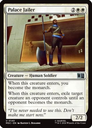Palace Jailer (Surge Foil) (MSC-140) - Commander: Marvel Super Heroes Foil | Grognard Games