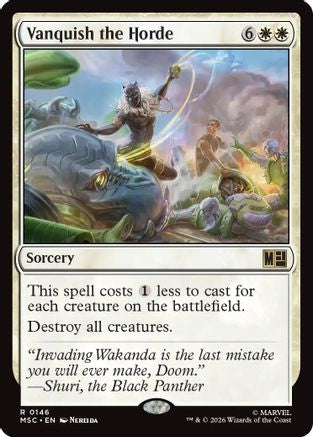 Vanquish the Horde (Surge Foil) (MSC-146) - Commander: Marvel Super Heroes Foil | Grognard Games