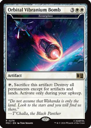 Orbital Vibranium Bomb - Scourglass (Surge Foil) (MSC-276) - Commander: Marvel Super Heroes Foil | Grognard Games