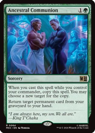 Ancestral Communion (Surge Foil) (MSC-064) - Commander: Marvel Super Heroes Foil | Grognard Games