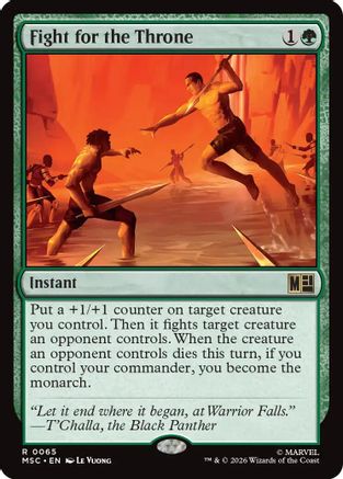 Fight for the Throne (Surge Foil) (MSC-065) - Commander: Marvel Super Heroes Foil | Grognard Games