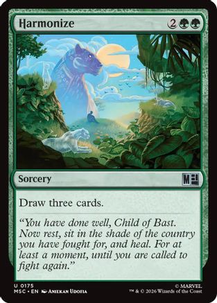 Harmonize (Surge Foil) (MSC-175) - Commander: Marvel Super Heroes Foil | Grognard Games