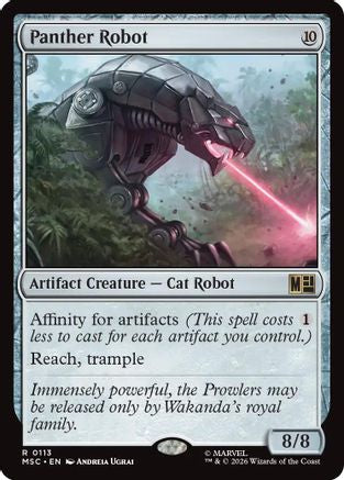 Panther Robot (Surge Foil) (MSC-113) - Commander: Marvel Super Heroes Foil | Grognard Games
