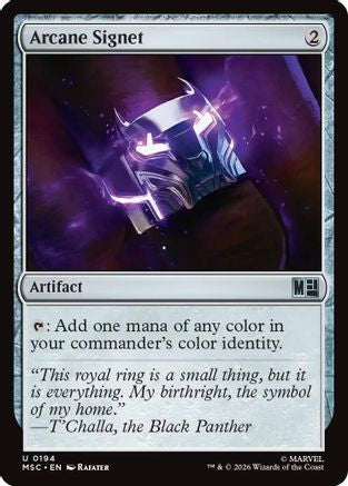 Arcane Signet (0194) (Surge Foil) (MSC-194) - Commander: Marvel Super Heroes Foil | Grognard Games