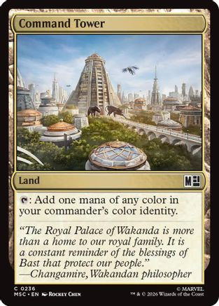 Command Tower (0236) (Surge Foil) (MSC-236) - Commander: Marvel Super Heroes Foil | Grognard Games