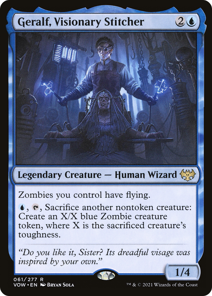Geralf, Visionary Stitcher [Innistrad: Crimson Vow] | Grognard Games