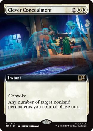 Clever Concealment (Extended Art) (MSC-298) - Commander: Marvel Super Heroes | Grognard Games