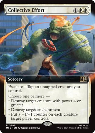 Collective Effort (Extended Art) (MSC-299) - Commander: Marvel Super Heroes | Grognard Games