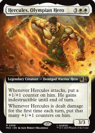 Hercules, Olympian Hero (Extended Art) (MSC-308) - Commander: Marvel Super Heroes | Grognard Games