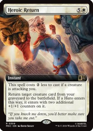 Heroic Return (Extended Art) (MSC-309) - Commander: Marvel Super Heroes | Grognard Games