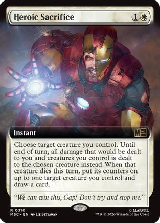 Heroic Sacrifice (Extended Art) (MSC-310) - Commander: Marvel Super Heroes | Grognard Games