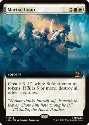 Martial Coup (Extended Art) (MSC-314) - Commander: Marvel Super Heroes | Grognard Games