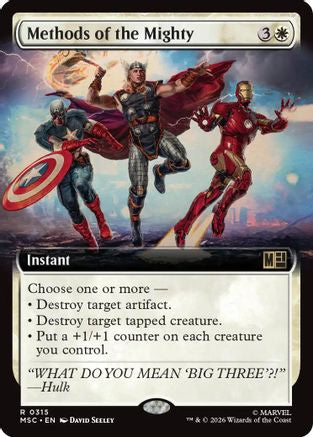 Methods of the Mighty (Extended Art) (MSC-315) - Commander: Marvel Super Heroes | Grognard Games