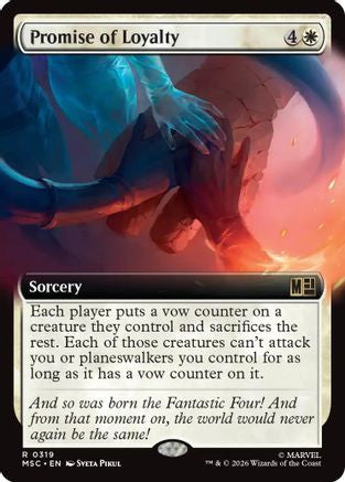Promise of Loyalty (Extended Art) (MSC-319) - Commander: Marvel Super Heroes | Grognard Games