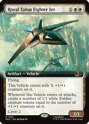 Royal Talon Fighter Jet (Extended Art) (MSC-321) - Commander: Marvel Super Heroes | Grognard Games