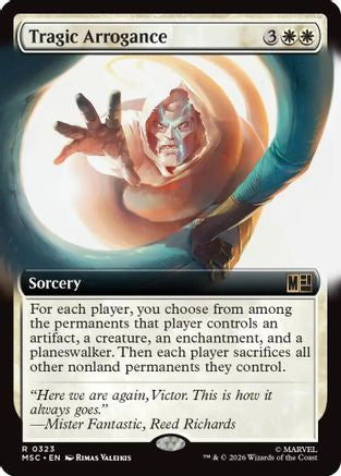 Tragic Arrogance (Extended Art) (MSC-323) - Commander: Marvel Super Heroes | Grognard Games