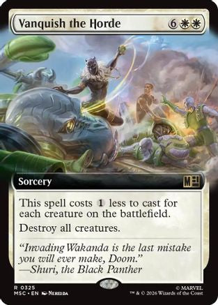 Vanquish the Horde (Extended Art) (MSC-325) - Commander: Marvel Super Heroes | Grognard Games