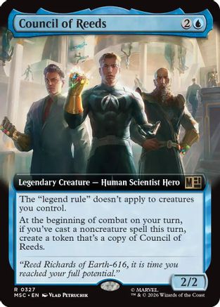 Council of Reeds (Extended Art) (MSC-327) - Commander: Marvel Super Heroes | Grognard Games