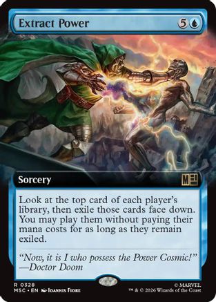 Extract Power (Extended Art) (MSC-328) - Commander: Marvel Super Heroes | Grognard Games