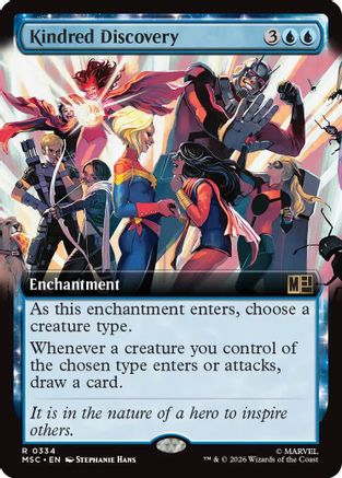 Kindred Discovery (Extended Art) (MSC-334) - Commander: Marvel Super Heroes | Grognard Games