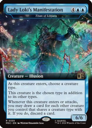 Lady Loki's Manifestation - Titan of Littjara (Extended Art) (MSC-335) - Commander: Marvel Super Heroes | Grognard Games