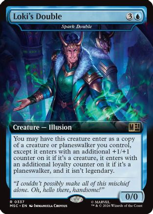 Loki's Double - Spark Double (Extended Art) (MSC-337) - Commander: Marvel Super Heroes | Grognard Games