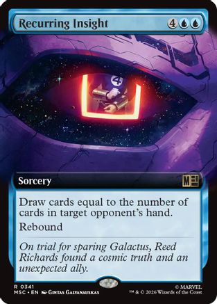 Recurring Insight (Extended Art) (MSC-341) - Commander: Marvel Super Heroes | Grognard Games