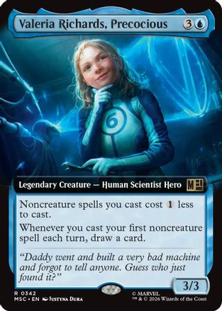 Valeria Richards, Precocious (Extended Art) (MSC-342) - Commander: Marvel Super Heroes | Grognard Games