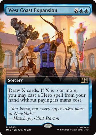 West Coast Expansion (Extended Art) (MSC-345) - Commander: Marvel Super Heroes | Grognard Games