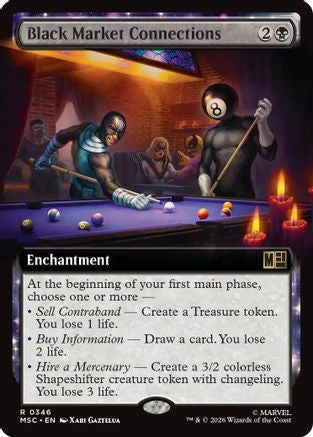 Black Market Connections (Extended Art) (MSC-346) - Commander: Marvel Super Heroes | Grognard Games