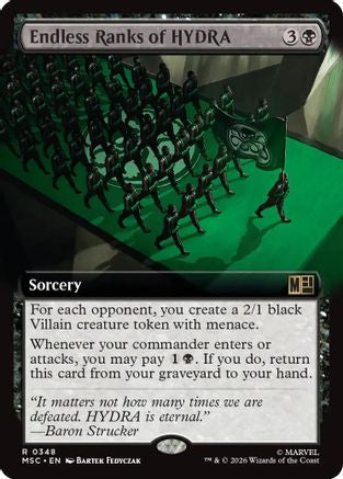 Endless Ranks of HYDRA (Extended Art) (MSC-348) - Commander: Marvel Super Heroes | Grognard Games
