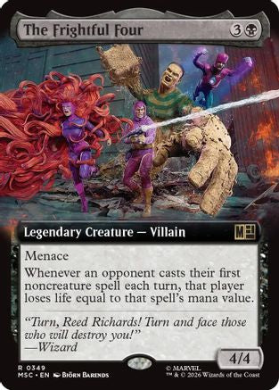 The Frightful Four (Extended Art) (MSC-349) - Commander: Marvel Super Heroes | Grognard Games