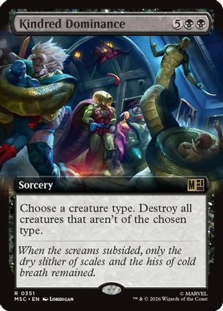 Kindred Dominance (Extended Art) (MSC-351) - Commander: Marvel Super Heroes | Grognard Games