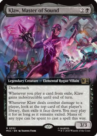 Klaw, Master of Sound (Extended Art) (MSC-352) - Commander: Marvel Super Heroes | Grognard Games