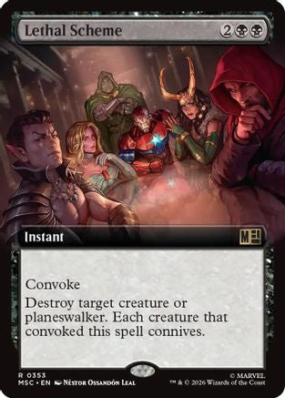 Lethal Scheme (Extended Art) (MSC-353) - Commander: Marvel Super Heroes | Grognard Games
