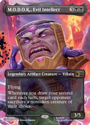 M.O.D.O.K., Evil Intellect (Borderless) (MSC-509) - Commander: Marvel Super Heroes | Grognard Games