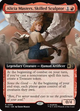 Alicia Masters, Skilled Sculptor (Extended Art) (MSC-356) - Commander: Marvel Super Heroes | Grognard Games