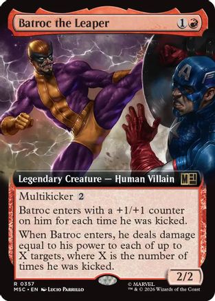 Batroc the Leaper (Extended Art) (MSC-357) - Commander: Marvel Super Heroes | Grognard Games