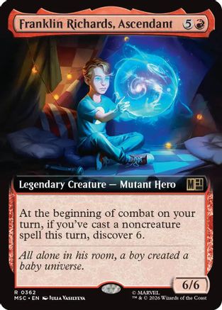 Franklin Richards, Ascendant (Extended Art) (MSC-362) - Commander: Marvel Super Heroes | Grognard Games