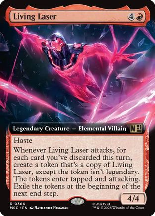 Living Laser (Extended Art) (MSC-366) - Commander: Marvel Super Heroes | Grognard Games