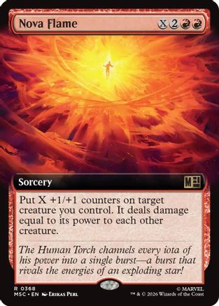 Nova Flame (Extended Art) (MSC-368) - Commander: Marvel Super Heroes | Grognard Games