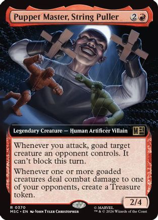 Puppet Master, String Puller (Extended Art) (MSC-370) - Commander: Marvel Super Heroes | Grognard Games