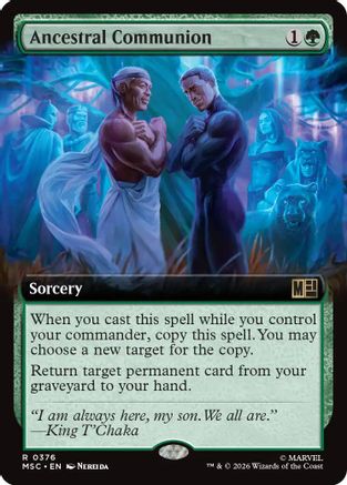 Ancestral Communion (Extended Art) (MSC-376) - Commander: Marvel Super Heroes | Grognard Games