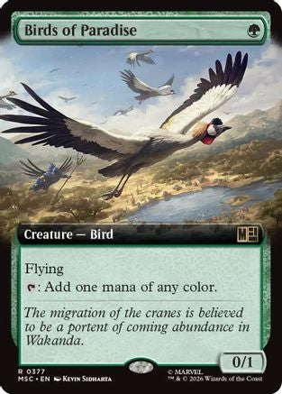 Birds of Paradise (Extended Art) (MSC-377) - Commander: Marvel Super Heroes | Grognard Games