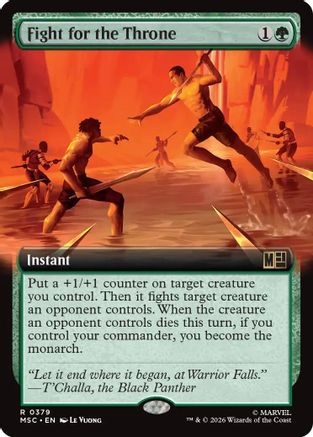 Fight for the Throne (Extended Art) (MSC-379) - Commander: Marvel Super Heroes | Grognard Games