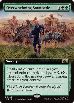 Overwhelming Stampede (Extended Art) (MSC-385) - Commander: Marvel Super Heroes | Grognard Games