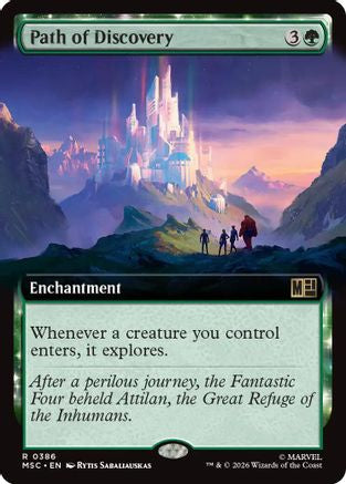 Path of Discovery (Extended Art) (MSC-386) - Commander: Marvel Super Heroes | Grognard Games