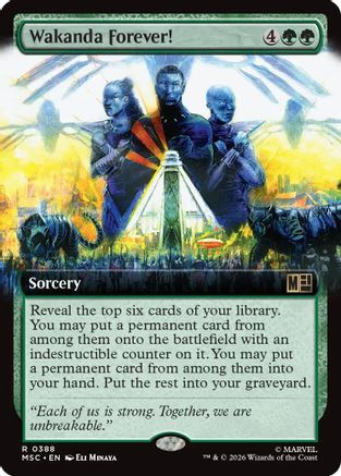 Wakanda Forever! (Extended Art) (MSC-388) - Commander: Marvel Super Heroes | Grognard Games